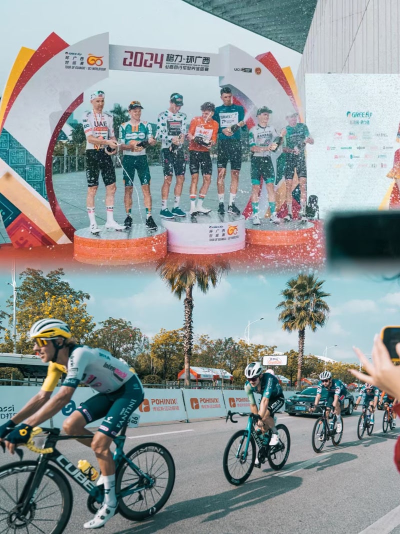 Солнцезащитные очки для велосипедов с костюмом с 2024 UCI WorldTour/Tour of Guangxi